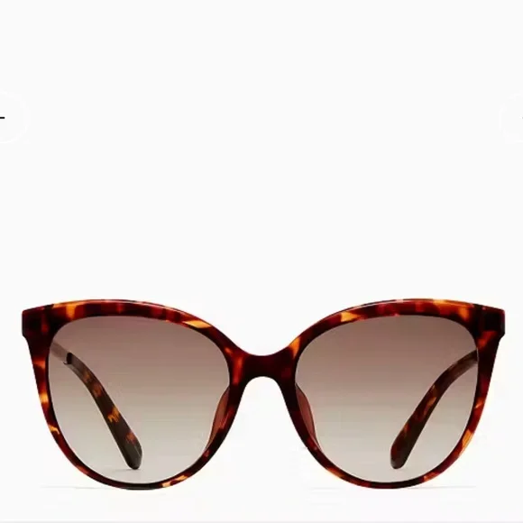 Gorgeous Kate Spade Sassari Havana Cat Eye Butterfly Sunglasses NWT - Picture 12 of 16